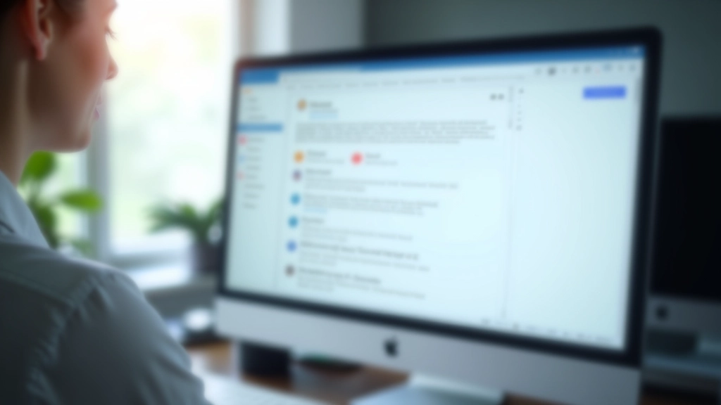 Email inbox on screen showing opened messages and positive responses, successful outreach communication and relationship building